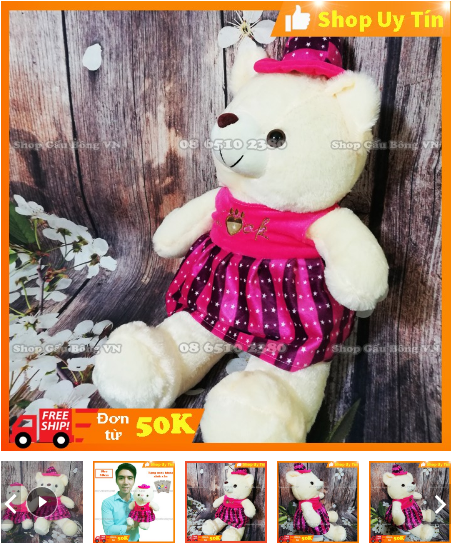 Gấu bông teddy cho bé gái